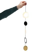 Artikel Metall Hängedekoration Kreise und Ringe 80cm für Fensterdekoration