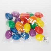 Artikel Ostereier Anhänger Bunt 6cm, Set mit 24 Kunststoff-Eiern, Frühlingsdeko Innen & Außen
