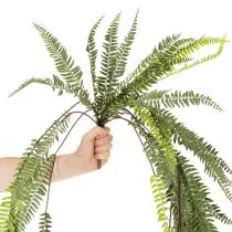 Artikel Künstlicher Farnzweig aus Kunststoff Grün 118 cm für Innen- und geschützte Außenbereiche