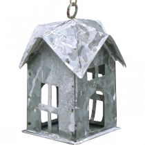 Artikel Weihnachtsanhänger Metall Haus Shabby Chic Weiß H9,5cm 3St