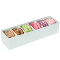 Artikel Weihnachtsbaumanhänger Glas Macaron Pastellfarben 6cm Set 6