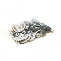 Artikel Holz Anhänger Hase mit Brille Möhre Glitter 4×7,5cm 9St