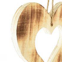 Artikel Holzherzen Dekohänger Herz in Herz Geflammt 15×15cm 4St