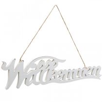 Artikel Willkommensschild aus Holz zum Aufhängen im Vintage Look für Türdeko