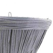 Hängetopf Grau Blumentopf zum Hängen Wandampel 30×17cm