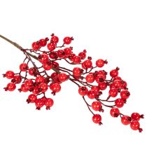Artikel Künstlicher Hagebuttenzweig 62 cm Rot mit glänzenden Beeren für Innenbereich