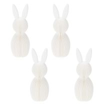 Artikel Häschen Dekofiguren Set Weiß 11 cm 4er Pack für stilvolle Osterdekoration
