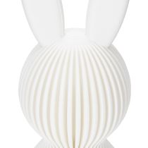 Artikel Dekofigur Hase 13 cm aus Kunststoff in moderner Faltoptik, 3er-Set, zeitloses Weiß