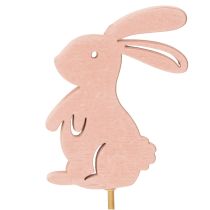 Artikel Deko-Hasen aus Holz am Stiel 31,5 cm für Frühling und Ostern, 16 Stück