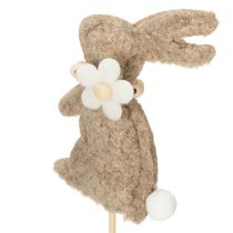 Artikel Osterhasen Dekofigur aus Filz auf Stab 42cm Braun 8 Stück Frühling Tischdeko