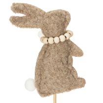 Artikel Osterhasen Dekofigur aus Filz auf Stab 42cm Braun 8 Stück Frühling Tischdeko