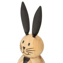 Artikel Holzdekoration Hase minimalistisch 12cm natur 2er-Set für Frühlings- und Osterdeko