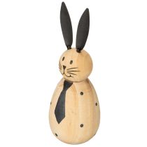 Artikel Holzdekoration Hase minimalistisch 12cm natur 2er-Set für Frühlings- und Osterdeko