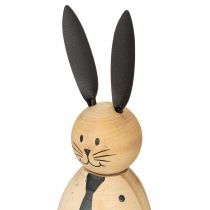Artikel Hasen Dekofiguren Holzoptik 15cm 2er Set für stilvolle Dekoration zu Ostern und Frühling