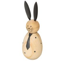 Artikel Hasen Dekofiguren Holzoptik 15cm 2er Set für stilvolle Dekoration zu Ostern und Frühling