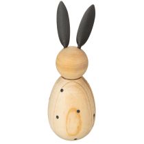Artikel Hasen Dekofiguren Holzoptik 15cm 2er Set für stilvolle Dekoration zu Ostern und Frühling