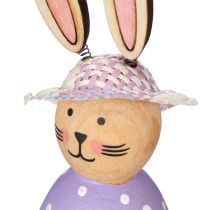 Artikel Set Osterhasen Figuren 7cm: Tischdeko in Rosa, Pink und Lavendel – 9 Stück
