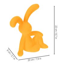 Artikel Deko Osterhasen Set aus Kunststoff in Gelb 20cm für Tischdekoration und Geschenkideen