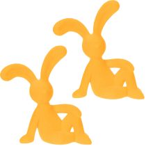 Artikel Deko Osterhasen Set aus Kunststoff in Gelb 20cm für Tischdekoration und Geschenkideen