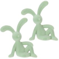 Artikel Dekofigur Osterhase sitzend 22cm für Innenbereich und geschützten Außenbereich, Set à 2