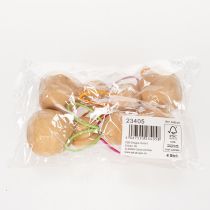 Artikel Holzhase Dekofigur mit Drahtohren, 11cm, Osterdeko, 4er-Set, Naturholz