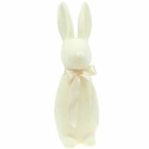 Artikel Hase beflockt Creme Weiß H49cm