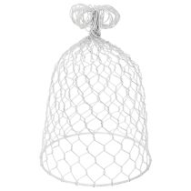 Artikel Drahtglocke aus weißem Metall 23cm für Dekorationen und Tischdesign