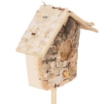 Artikel Deko-Vogelhaus Birke 5cm mit Stab 17cm 4er-Set