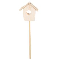 Artikel Deko-Vogelhaus Birke 5cm mit Stab 17cm 4er-Set