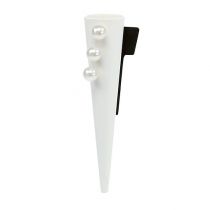 Herrenanstecker mit Magnet Weiß, matt