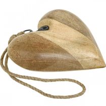 Artikel Herz aus Holz, Dekoherz zum Hängen, Herz Deko H19cm