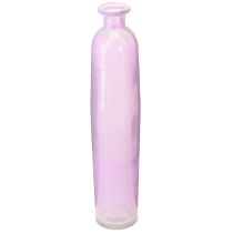 Artikel Hohe Blumenvase Lila Glas Deko Flasche Ø6,5cm H30cm