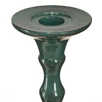 Artikel Metall Kerzenhalter in Keramikoptik Grün H49cm - Vielseitige Eleganz für Tischdeko & Raumbeleuchtung