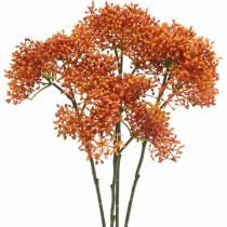 Artikel Holunder Orange Künstlicher Blütenzweig 52cm 4St
