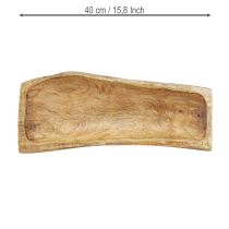 Artikel Holz Deko mit Mulde Dekoschale Holz 40,5×12×6,5cm