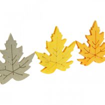 Artikel Streudeko Herbst, Ahorn-Blätter, Herbstlaub Golden, Orange, Gelb 4cm 72St