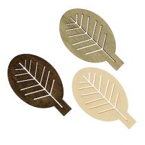 Holzblätter sort. 4cm Natur 72St