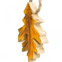 Deko Blätter Holz zum Hängen Bunte Herbstdeko 6,5×4cm 12St