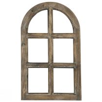 Artikel Holzdeko rustikal Dekoratives Fenster Rahmen Holz Braun Vielseitig 29,5x48cm
