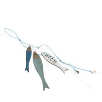 Artikel Holzhänger Fische Blau 36cm 4St