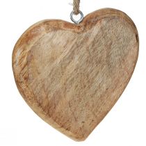 Artikel Holzherz zum Aufhängen, Naturdeko, Landhausstil, 10cm, 8er Set