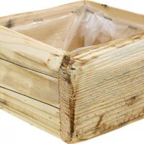 Artikel Pflanztopf Pflanzkasten Holz Blumentopf Natur 15,5×15,5cm