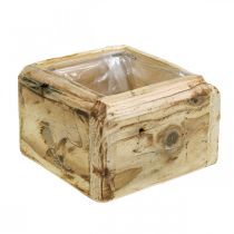 Artikel Pflanztopf Pflanzkasten Holz Blumentopf Natur 12×12×8,5cm