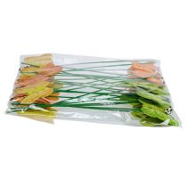 Artikel Holzschmetterlinge am Stab 3-farbig sortiert 8cm 24 St