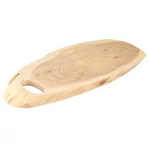 Artikel Holztablett Akazienholz mit Baumkante - Dekoratives Serviertablett, Schneidebrett, Holztablett L36–45cm B15–21cm