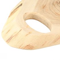 Artikel Holztablett Akazienholz mit Baumkante - Dekoratives Serviertablett, Schneidebrett, Holztablett L36–45cm B15–21cm