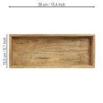 Artikel Holztablett Rechteckig Deko Tablett Holz 39×15,5×4,5cm 2St