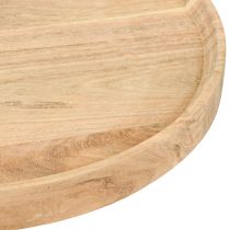 Artikel Holztablett rund Akazienholz Natur Ø30cm H2,5cm Dekotablett vielseitig