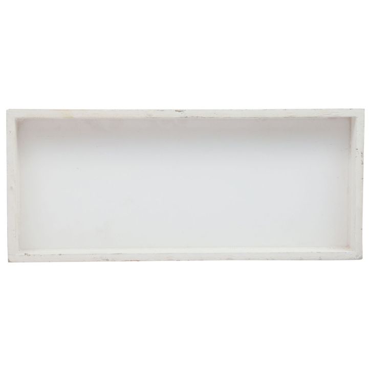 Artikel Holztablett Weiß Deko Tablett Shabby Chic Holz 35×15×3cm