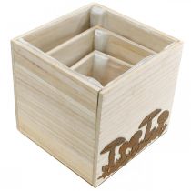 Artikel Pflanzwürfel, Blumenkiste, Herbstdeko mit Edelrost 20/16/12cm 3er-Set